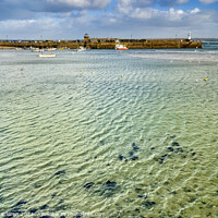 Buy canvas prints of St Ives Harbour, Smeaton's Pier and Lighthouse by Gordon Maclaren
