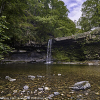Buy canvas prints of Sgwd Gwladus Waterfall near Pontneddfechan by Gordon Maclaren