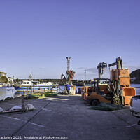 Buy canvas prints of Working Fishing Harbour, Mevagissey, Cornwall by Gordon Maclaren