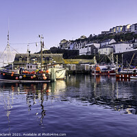 Buy canvas prints of Mevagissey Fishing Harbour, Cornwall by Gordon Maclaren