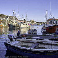 Buy canvas prints of Mevagissey Fishing Harbour, Cornwall by Gordon Maclaren