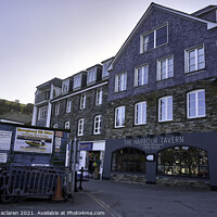 Buy canvas prints of The Harbour Tavern, Mevagissey by Gordon Maclaren
