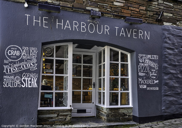 The Harbour Tavern, Mevagissey Picture Board by Gordon Maclaren