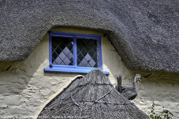 Thatched Cottage in Porlock Weir, Somerset Picture Board by Gordon Maclaren