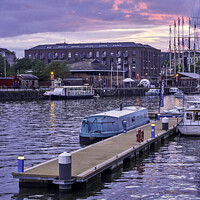 Buy canvas prints of Bristol Harbour Sunset  by Gordon Maclaren