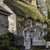 Buy canvas prints of Holiday Cottage, Helford Village, Cornwall by Gordon Maclaren