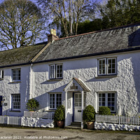 Buy canvas prints of Holiday Cottages, Helford, Cornwall by Gordon Maclaren