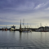 Buy canvas prints of Falmouth Harbour Cornwall by Gordon Maclaren