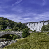 Buy canvas prints of The Claerwen Reservoir Dam in Powys, Mid Wales by Gordon Maclaren