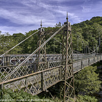 Buy canvas prints of Old Iron Bridge across the Elan River, Powys, Wales by Gordon Maclaren