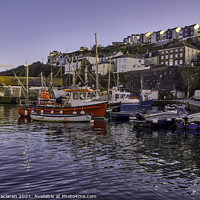 Buy canvas prints of Fishing Boats in Mevagissey Harbour, Cornwall by Gordon Maclaren