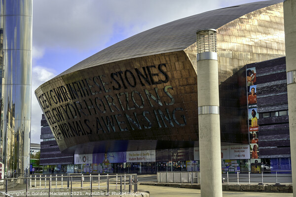 Wales Millennium Centre, Cardiff Bay Picture Board by Gordon Maclaren