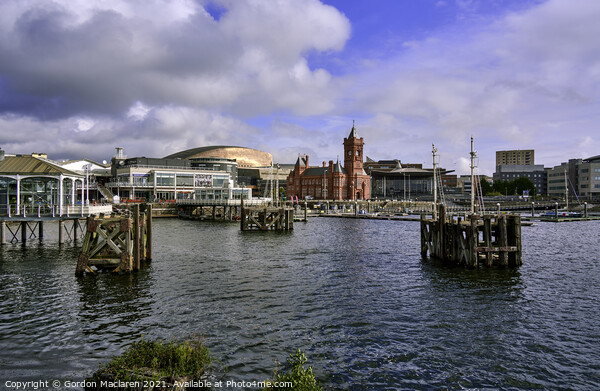 Cardiff Bay Waterfront, South Wales Picture Board by Gordon Maclaren