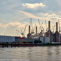 Buy canvas prints of Building Work begins on Battersea Power Station by Gordon Maclaren