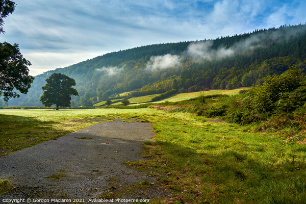 Dragon's Breath over the landscape near Llyswen, Brecon Beacons Picture Board by Gordon Maclaren