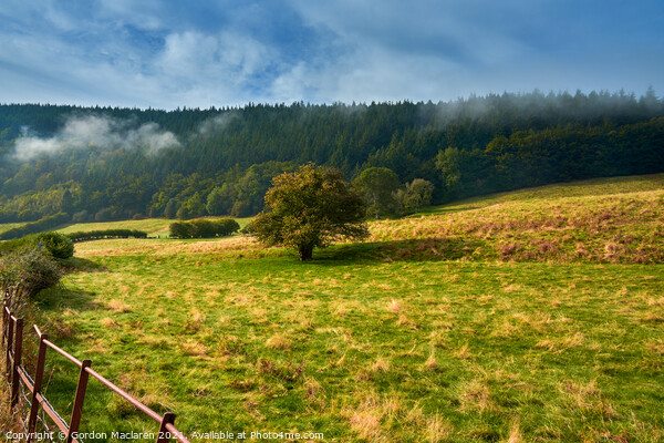 Dragon's Breath over the landscape near Llyswen, Brecon Beacons Picture Board by Gordon Maclaren