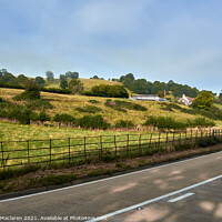 Buy canvas prints of A farmhouse by the A470, Brecon Beacons, Wales by Gordon Maclaren
