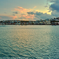 Buy canvas prints of Beautiful Winter Sunset over Falmouth Cornwall by Gordon Maclaren