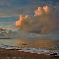 Buy canvas prints of A beautiful Cornish sunrise photographed from Porthleven beach by Gordon Maclaren