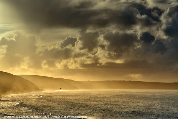 Sunrise over the Cornish coast  Picture Board by Gordon Maclaren