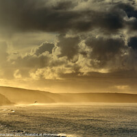 Buy canvas prints of Sunrise over the Cornish coast  by Gordon Maclaren