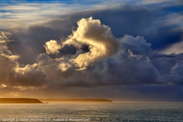 Stunning winter sunrise over the Cornish coast  Picture Board by Gordon Maclaren
