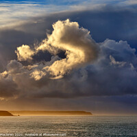 Buy canvas prints of Stunning winter sunrise over the Cornish coast  by Gordon Maclaren