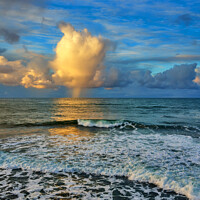 Buy canvas prints of Sunrise over the Cornish sea by Gordon Maclaren