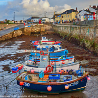 Buy canvas prints of Boats in Porthleven Harbour, Cornwall  by Gordon Maclaren