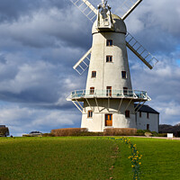 Buy canvas prints of Llancayo Windmill, Usk, South Wales by Gordon Maclaren