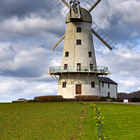 Buy canvas prints of Llancayo Windmill, Usk, South Wales by Gordon Maclaren
