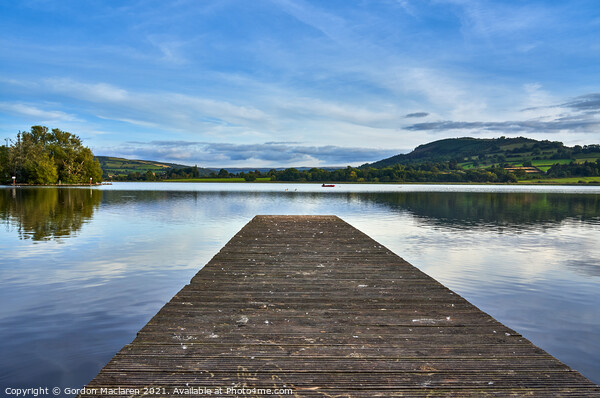 The Jetty, Llangorse Lake, South Wales Picture Board by Gordon Maclaren