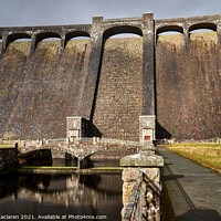 Buy canvas prints of The Claerwen Reservoir Dam Elan Valley by Gordon Maclaren