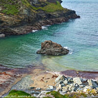 Buy canvas prints of Tintagel Beach, Cornwall, England by Gordon Maclaren