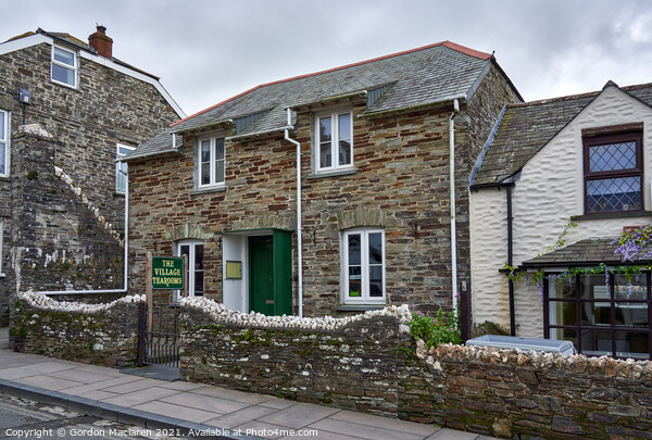 The Village Tearooms, Tintagel, Cornwall Picture Board by Gordon Maclaren