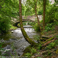 Buy canvas prints of Bridge over the Afon Einon by Dyfi Furnace by Gordon Maclaren