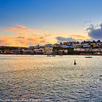 Buy canvas prints of Beautiful Winter Sunset over Falmouth Harbour by Gordon Maclaren