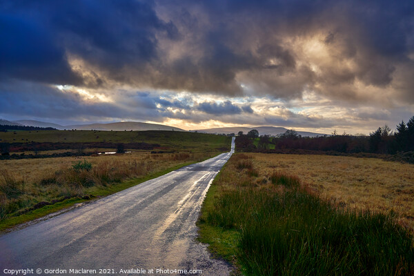 The road across Brecon Common (mynydd illtyd common) Picture Board by Gordon Maclaren