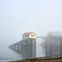 Buy canvas prints of Mumbles Lifeboat Stations in the fog by Gordon Maclaren