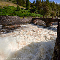 Buy canvas prints of Water gushing out of Clearwen Dam, Powys, Wales by Gordon Maclaren