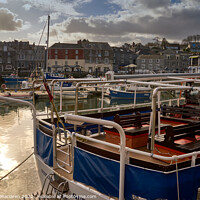 Buy canvas prints of Boats in Padstow Harbour, Cornwall by Gordon Maclaren