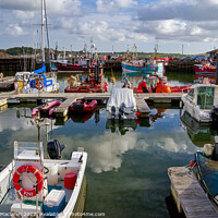 Buy canvas prints of Boats moored in Padstow Harbour, Cornwall by Gordon Maclaren