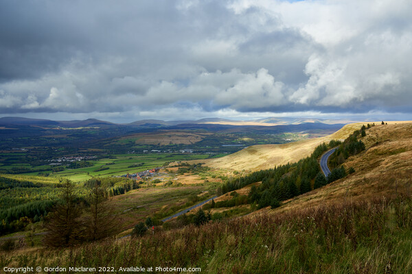 Looking Down to Rhondda Fawr from The Rhigos Picture Board by Gordon Maclaren