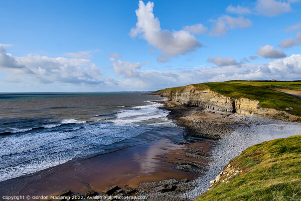 Dunraven Bay on the Glamorgan Heritage Coast, Sout Picture Board by Gordon Maclaren