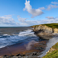Buy canvas prints of Dunraven Bay on the Glamorgan Heritage Coast, Sout by Gordon Maclaren