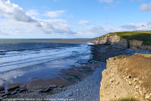 Dunraven Bay on the Glamorgan Heritage Coast Picture Board by Gordon Maclaren