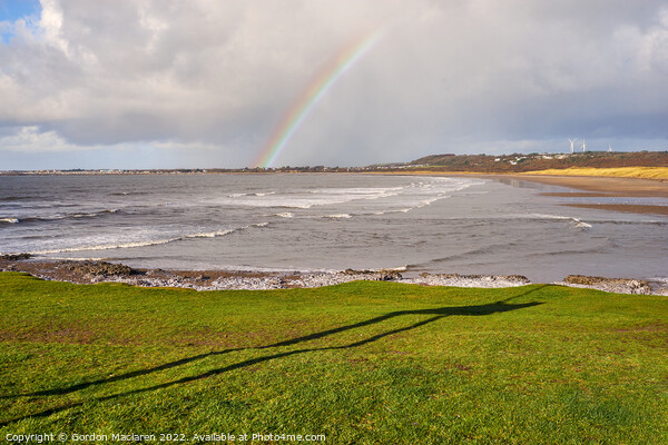 Rainbow over Porthcawl, South Wales Picture Board by Gordon Maclaren