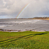 Buy canvas prints of Rainbow over Porthcawl, South Wales by Gordon Maclaren