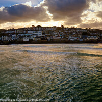 Buy canvas prints of Sunset over St Ives, Cornwall by Gordon Maclaren