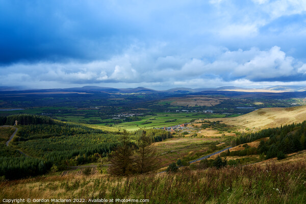 Looking Down to Rhondda Fawr from The Rhigos Picture Board by Gordon Maclaren